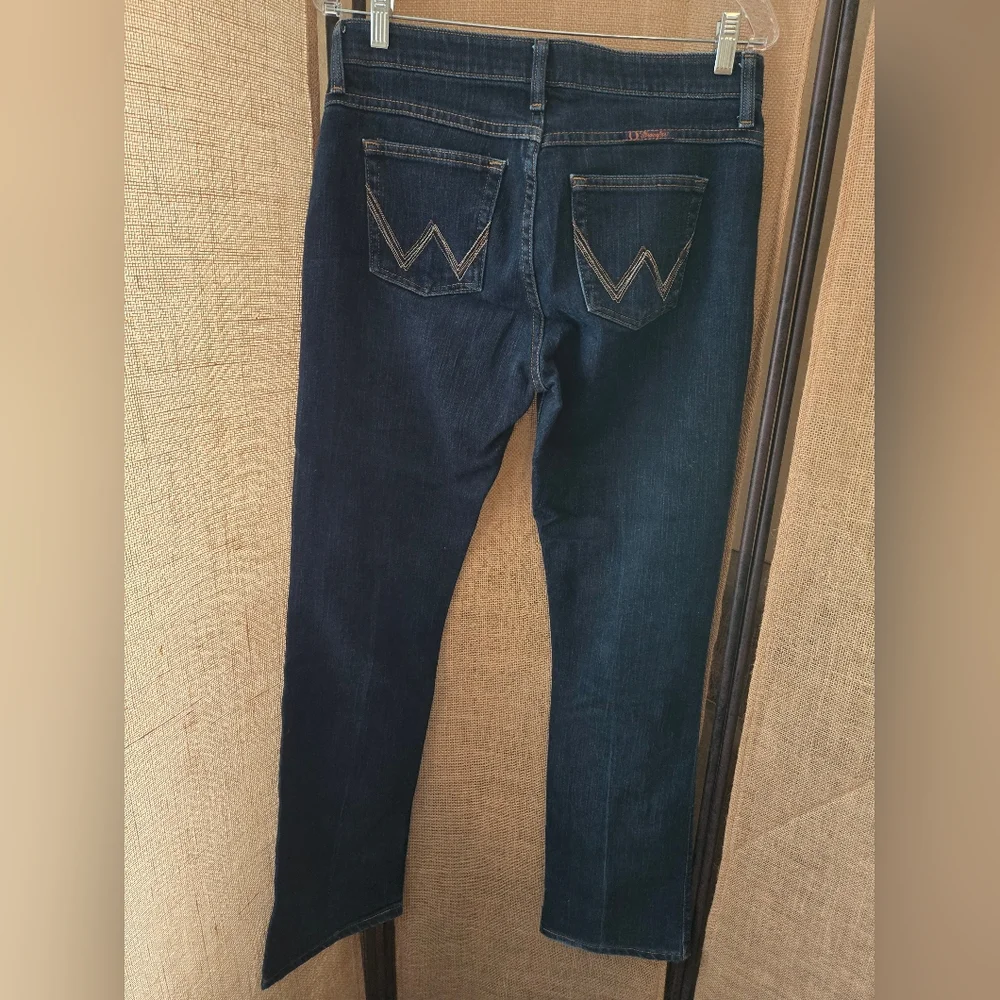 Women's Wrangler Q-Baby Ultimate Riding Jeans Size 7/8 X 34 - Picture 9 of 11